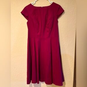 Burgundy dress